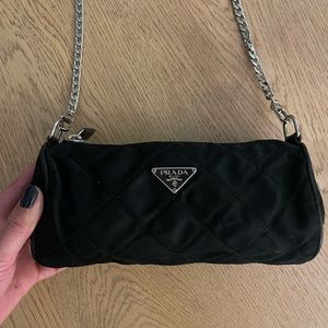 AUTHENTIC Prada Quilted Tessuto Nylon Barrel (Damaged)